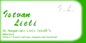 istvan lieli business card